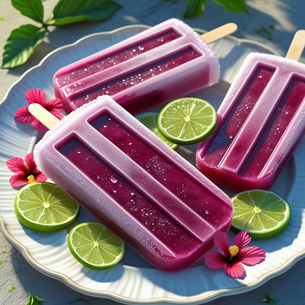 Hibiscus Popsicles 2