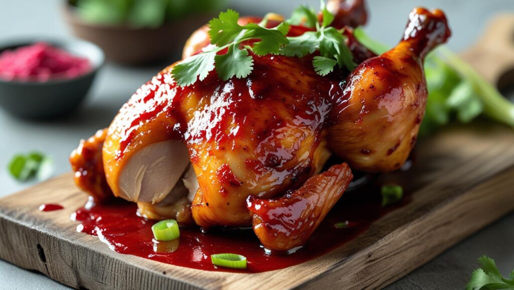 Hibiscus Glazed Chicken reality pictures (1) Hibiscus Glazed Chicken reality pictures (1)