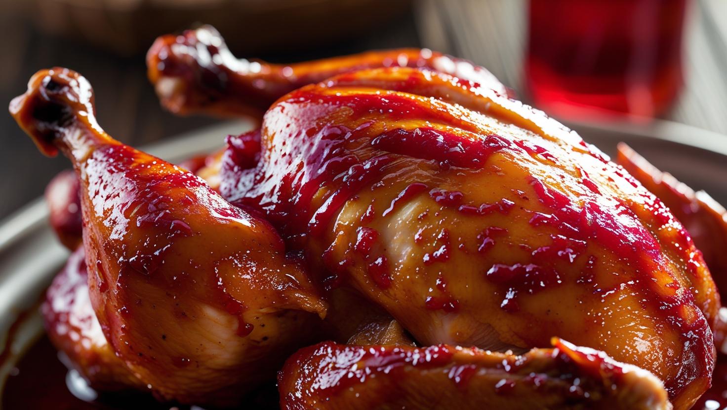 Hibiscus Glazed Chicken reality pictures