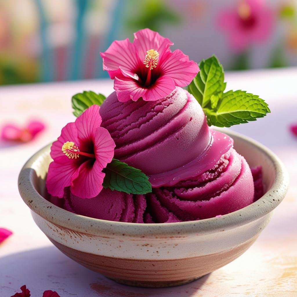 Hibiscus Sorbet / Ice Cream